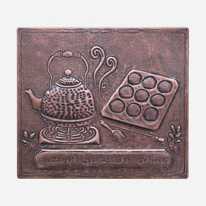 Tea Time Copper Backsplash Tile