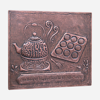 Tea Time Copper Backsplash Tile