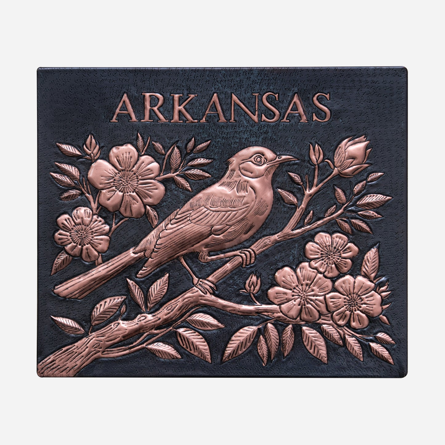 "Arkansas" Copper Kitchen Backsplash Tile 11.9x13.9" Black