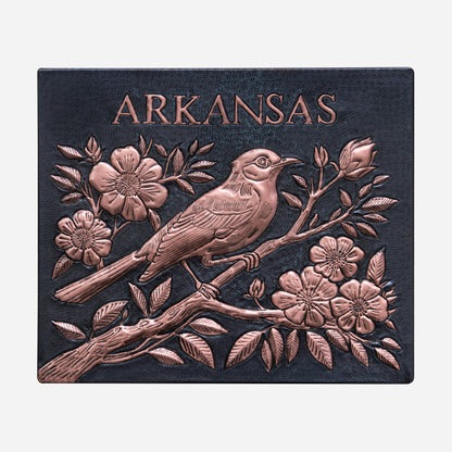 "Arkansas" Copper Kitchen Backsplash Tile 11.9x13.9" Black - Natuross