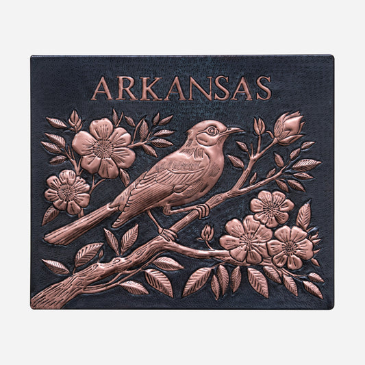 "Arkansas" Copper Kitchen Backsplash Tile 11.9x13.9" Black