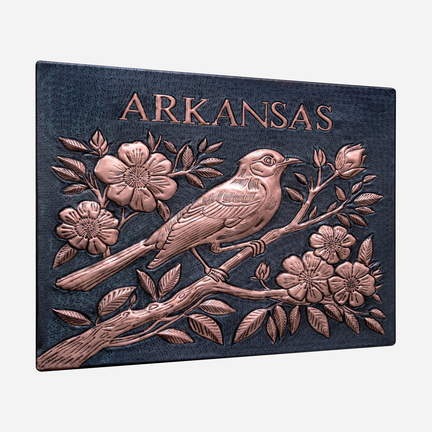 Arkansas Mockingbird Kitchen Backsplash Tile - 12"x16" Black