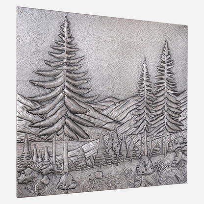 Forest Scene Kitchen Backsplash Tile