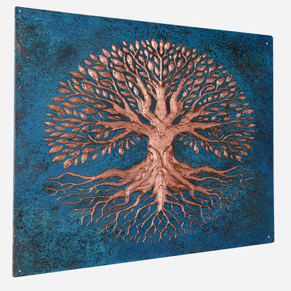 Tree of Knowledge Copper Kitchen Backsplash Tile