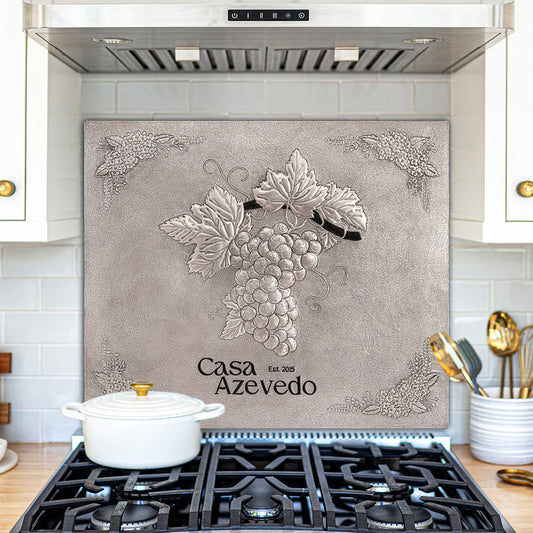 Grape Vine Copper Kitchen Backsplash