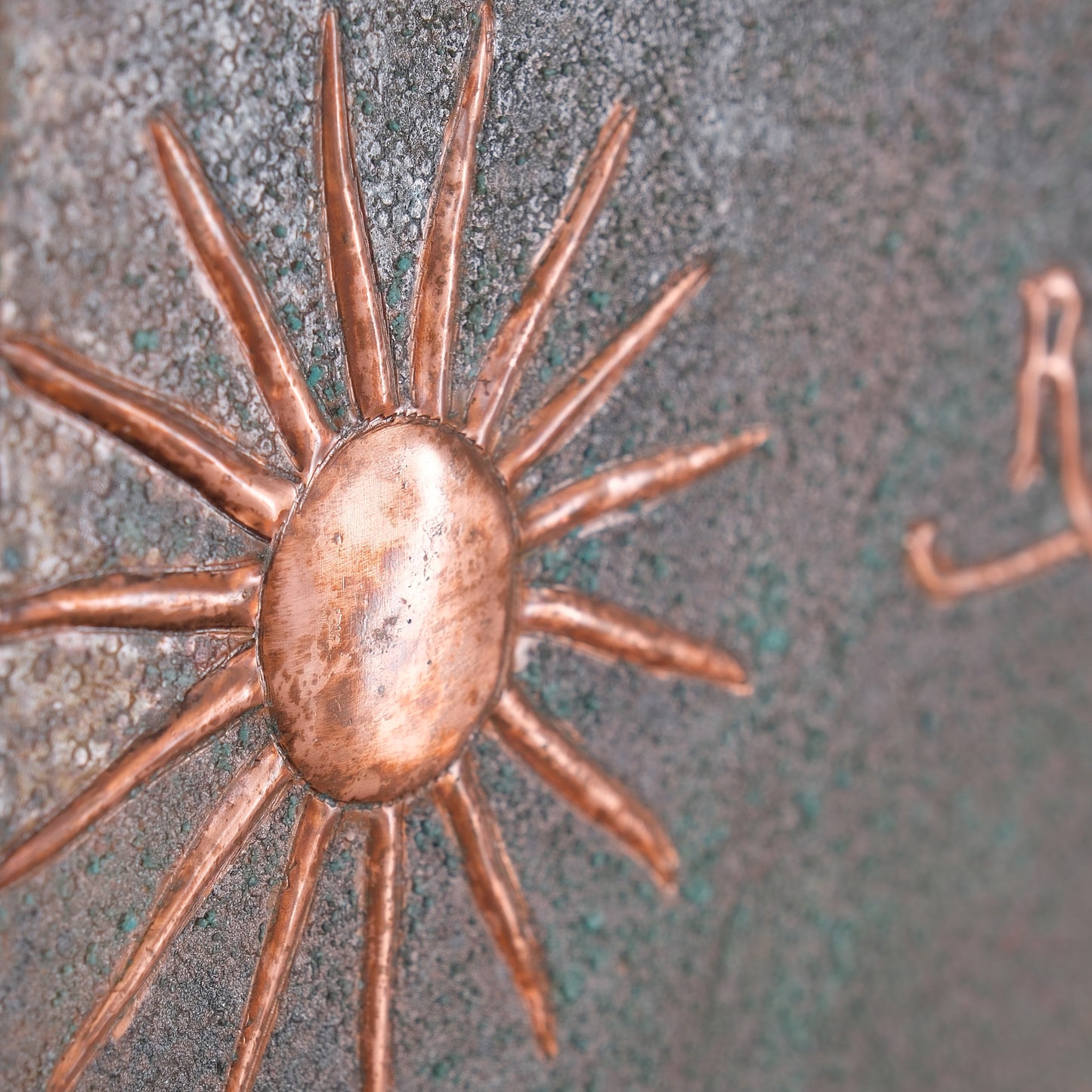 Lion Scene Copper Kitchen Backsplash