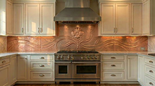 Balsam Flower Copper Backsplash