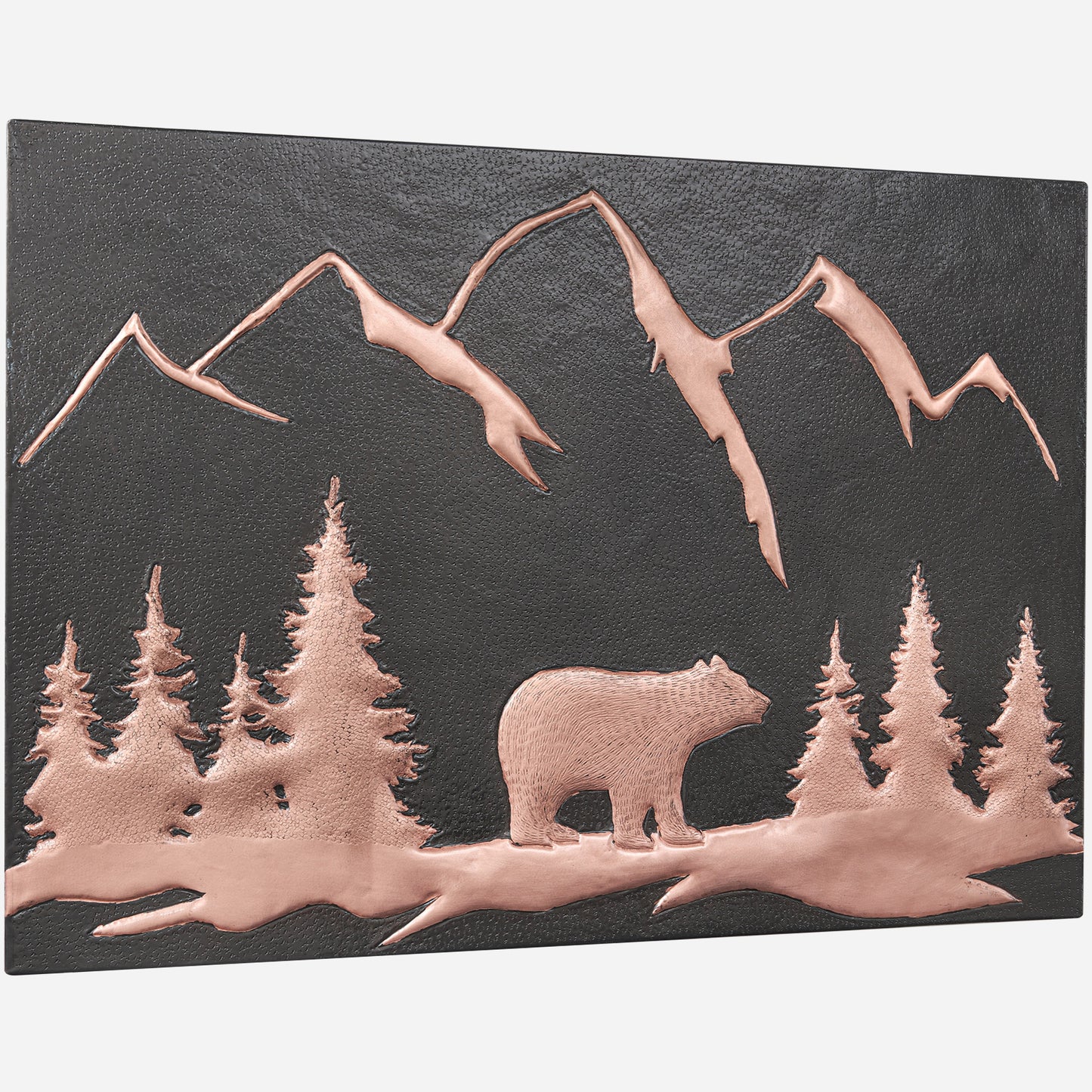 Copper Backsplash Tile (Bear Scene, Black Color)