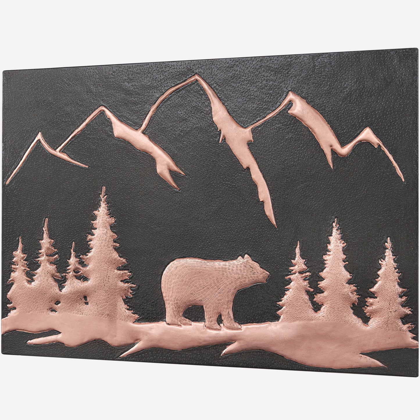 Copper Backsplash Tile (Bear Scene, Black Color)
