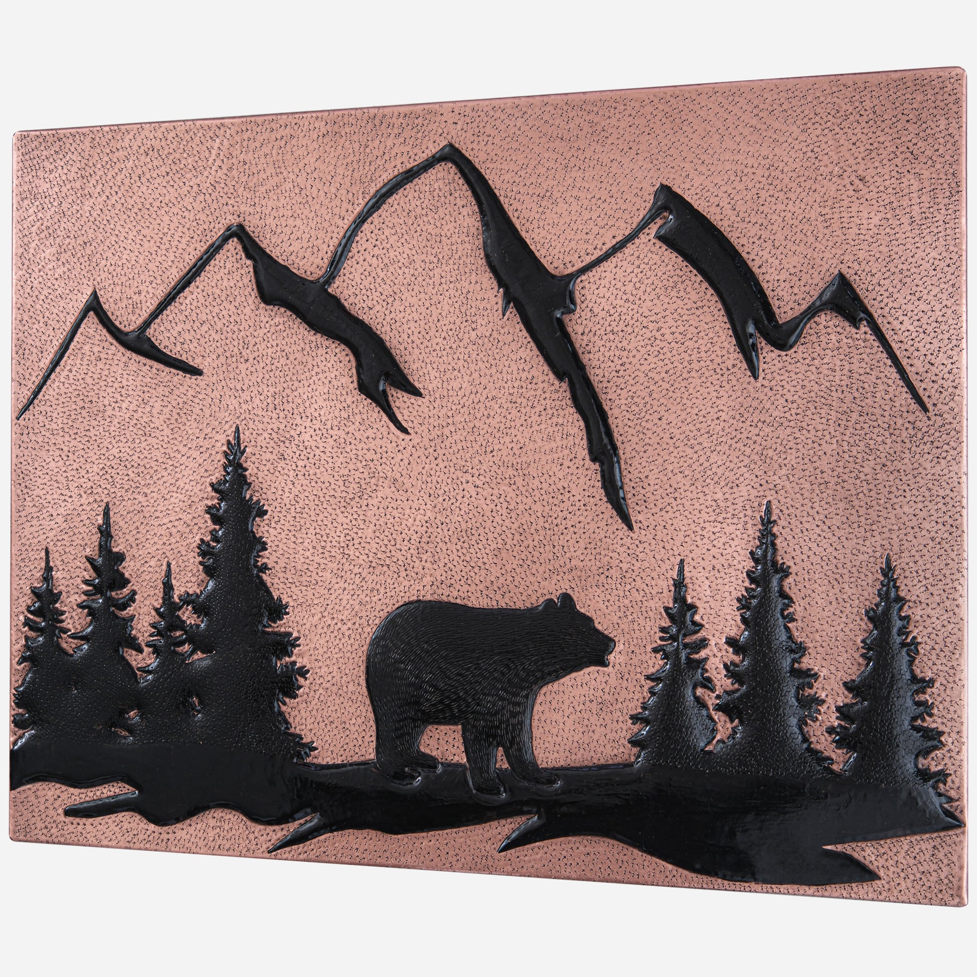 Copper Backsplash( Bear Scene, Copper&Black Color)