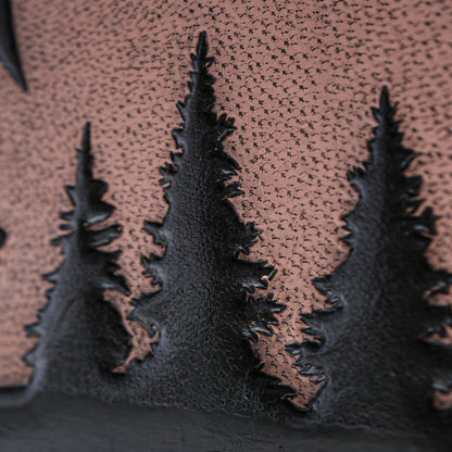 Copper Backsplash( Bear Scene, Copper&Black Color)