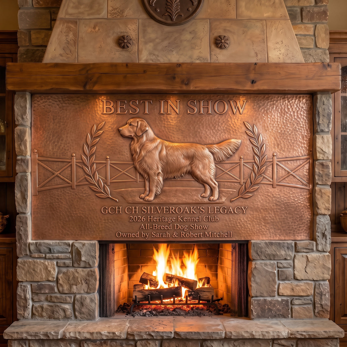 Dog Show Award Copper Panel — Best in Show