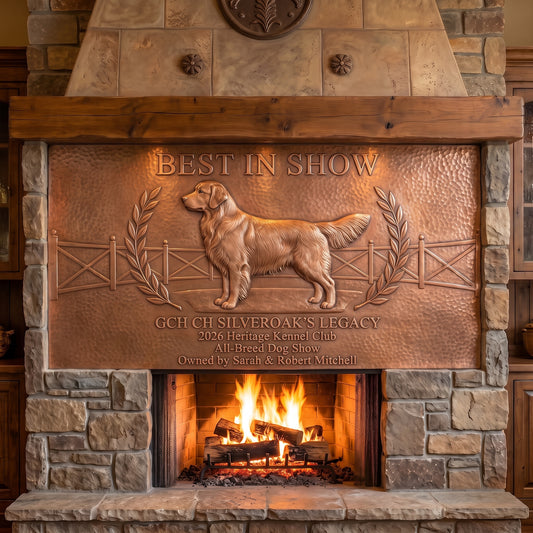 Dog Show Award Copper Panel — Best in Show