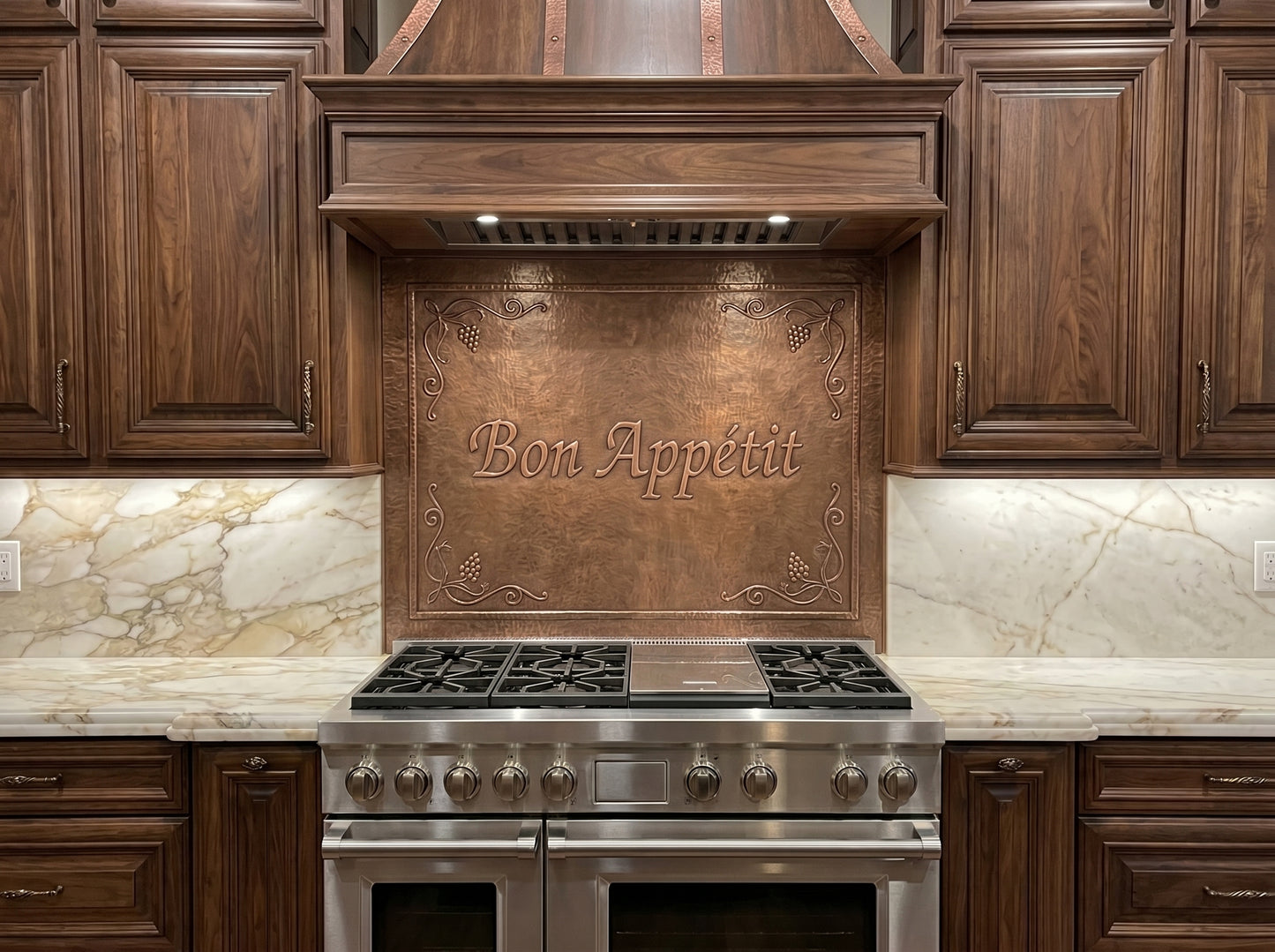 Bon Appétit Copper Kitchen Backsplash