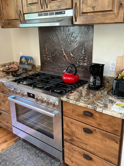 Brown Mountain Sunrise Copper Backsplash