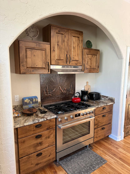 Brown Mountain Sunrise Copper Backsplash