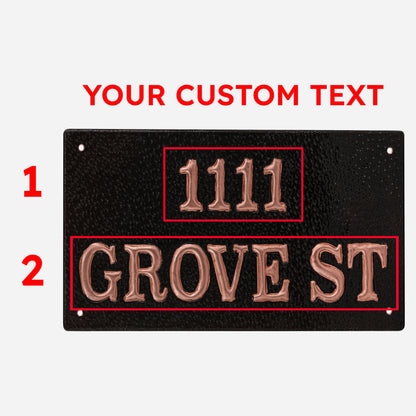 Custom Copper Address Plaque - Natuross