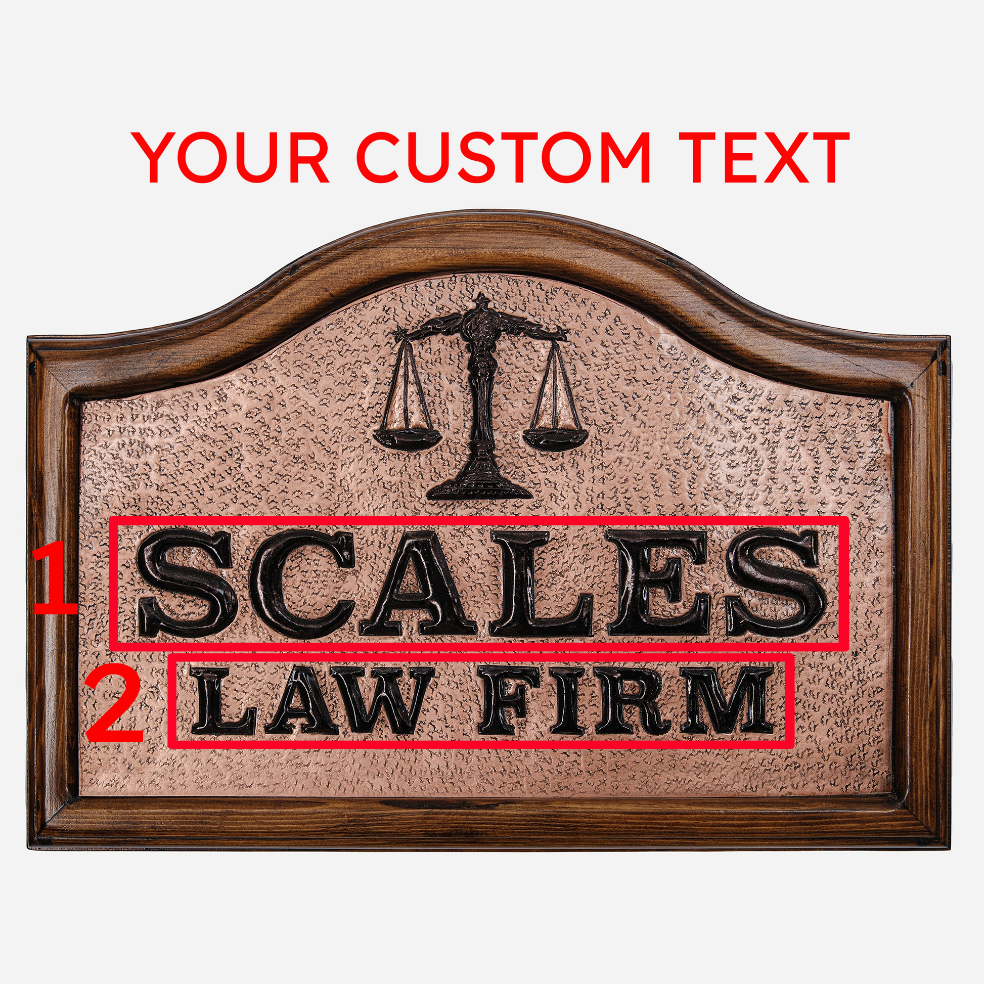 Copper Law Firm Sign - Natuross