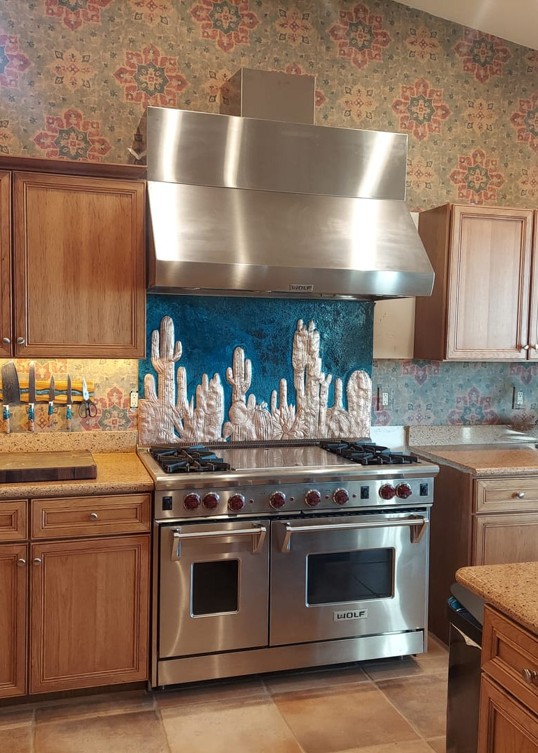 Custom Copper Kitchen Backsplash – Handmade to Your Size & Design