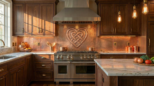 Celtic Love Knot Copper Backsplash