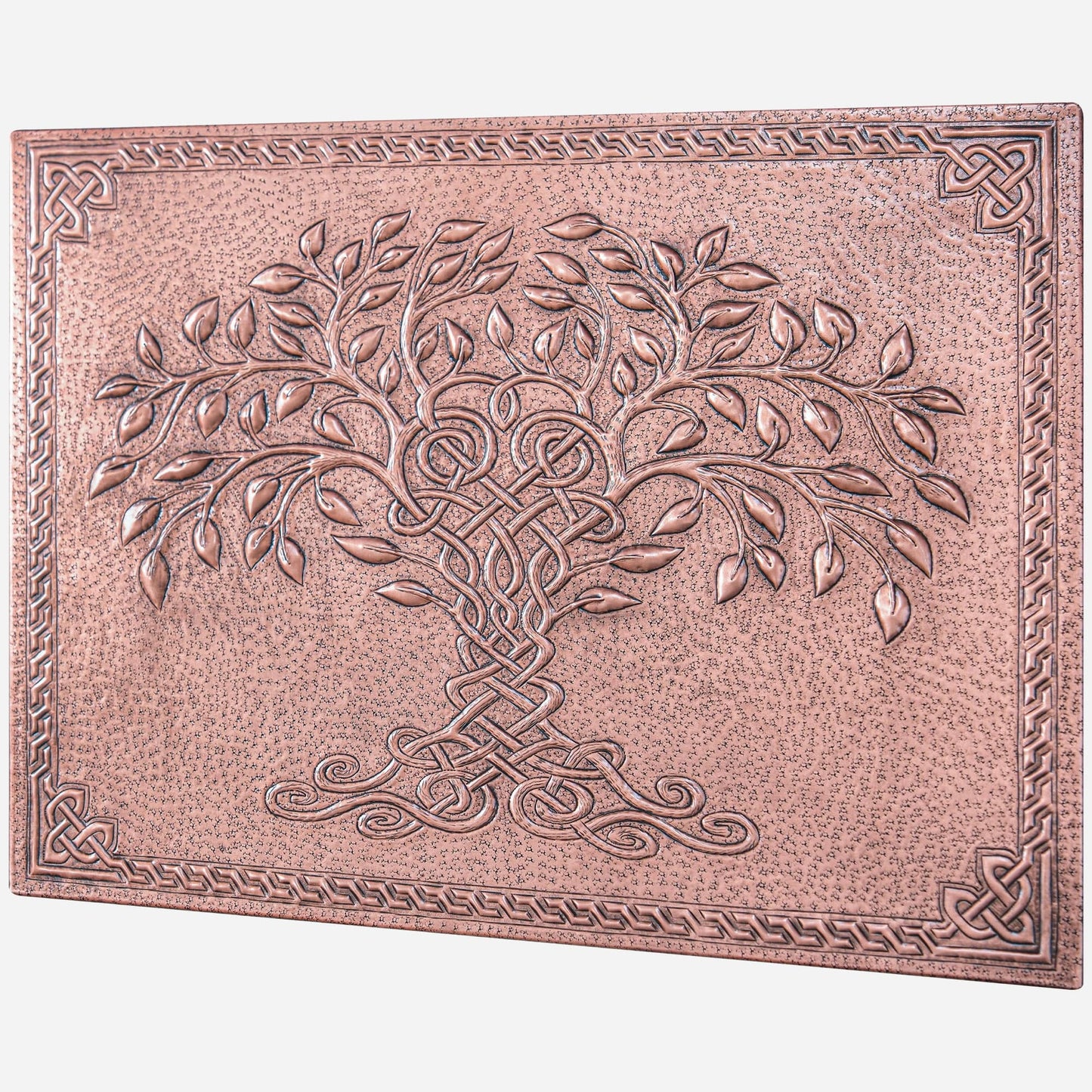 Celtic Tree of Life Kitchen Backsplash Tile - 18"x24" Copper