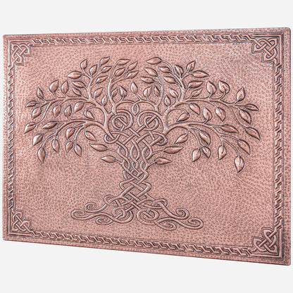 Celtic Tree of Life Kitchen Backsplash Tile - 18"x24" Copper - Natuross