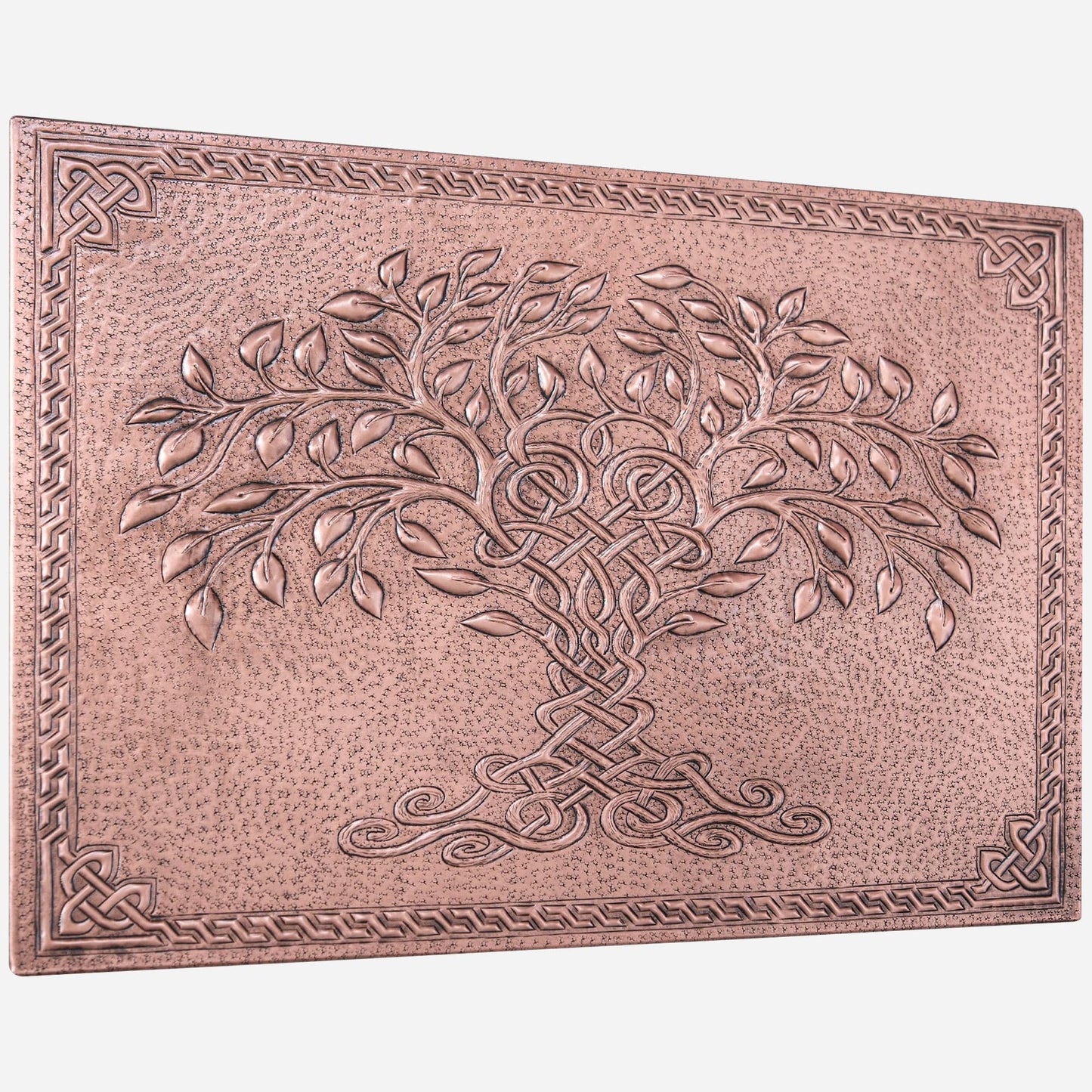 Celtic Tree of Life Kitchen Backsplash Tile - 18"x24" Copper