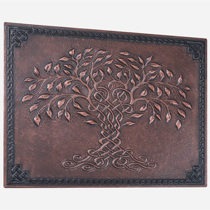 Celtic Tree of Life Kitchen Backsplash Tile - 18"x24" Brown - Natuross