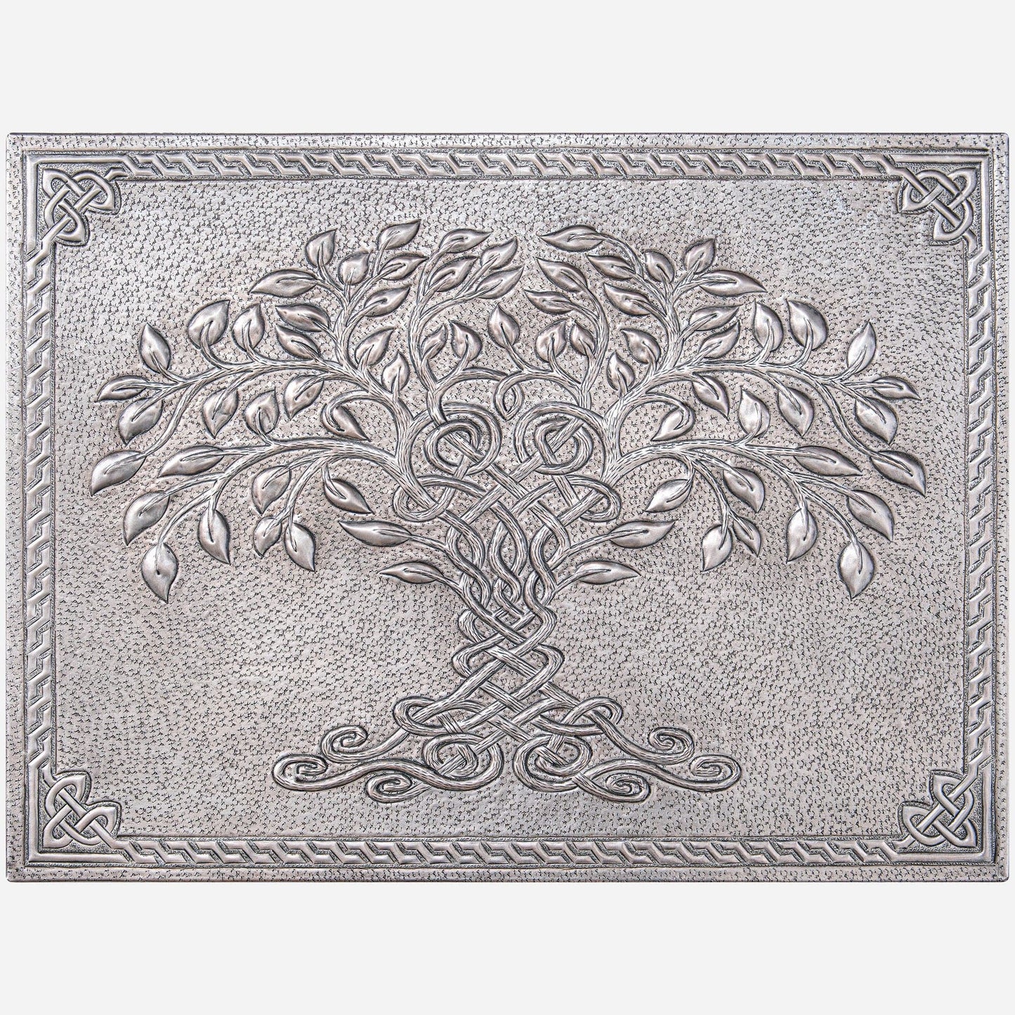 Celtic Tree of Life Kitchen Backsplash Tile - 18"x24" Gray