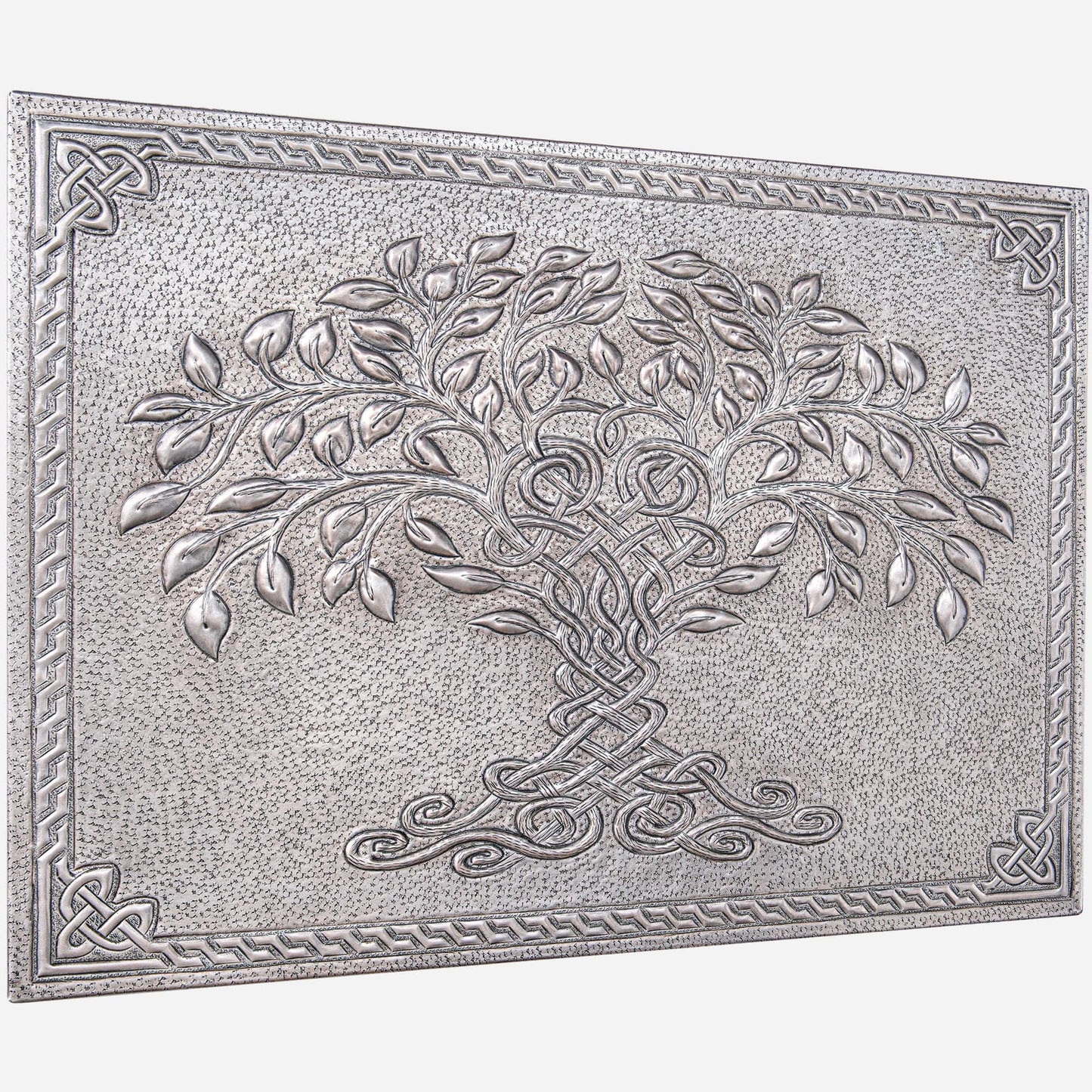 Celtic Tree of Life Kitchen Backsplash Tile - 18"x24" Gray