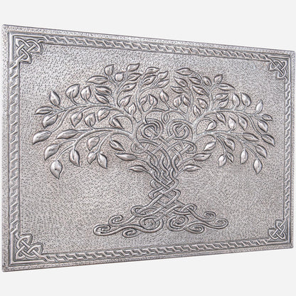 Celtic Tree of Life Kitchen Backsplash Tile - 18"x24" Gray - Natuross