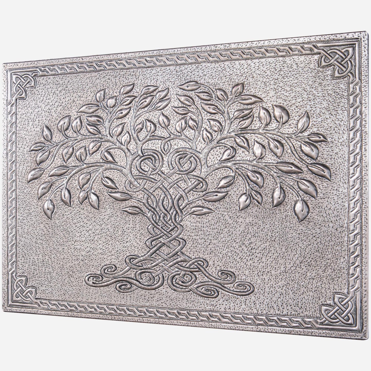 Celtic Tree of Life Kitchen Backsplash Tile - 18"x24" Gray