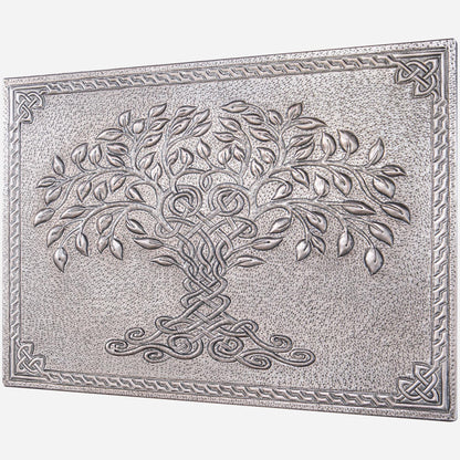 Celtic Tree of Life Kitchen Backsplash Tile - 18"x24" Gray - Natuross