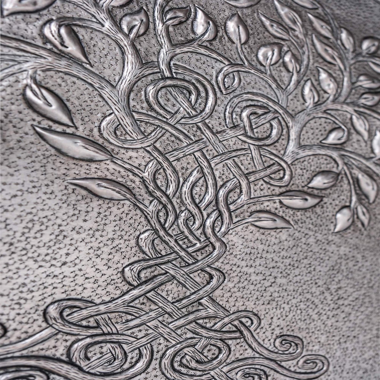 Celtic Tree of Life Kitchen Backsplash Tile - 18"x24" Gray