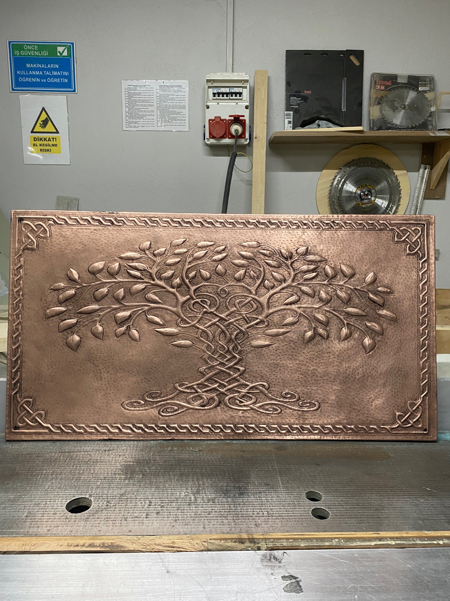 Copper Tree of Life Backsplash