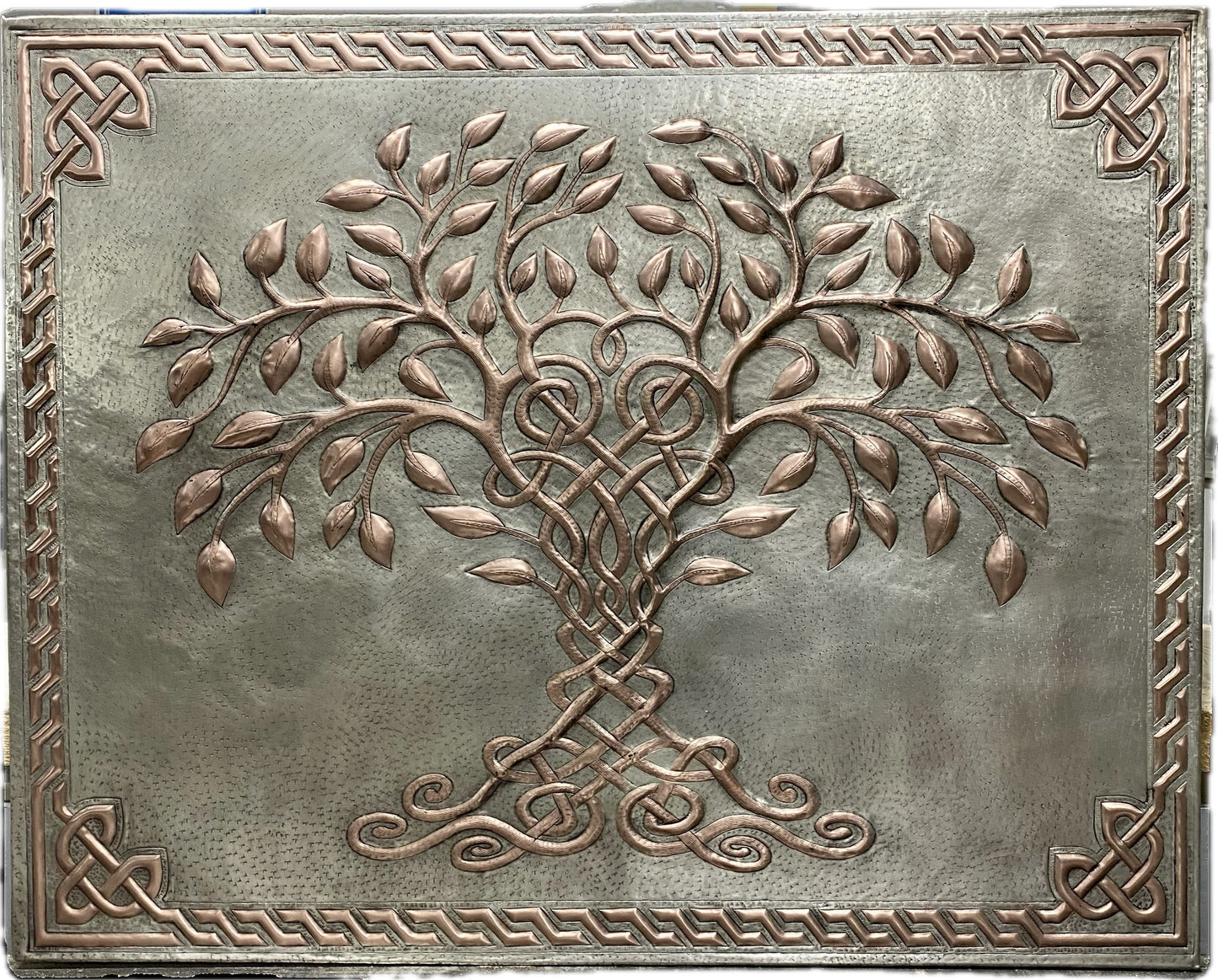 Gray & Copper Tree of Life Backsplash