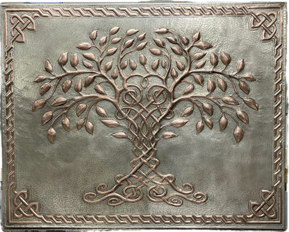 Gray & Copper Tree of Life Backsplash