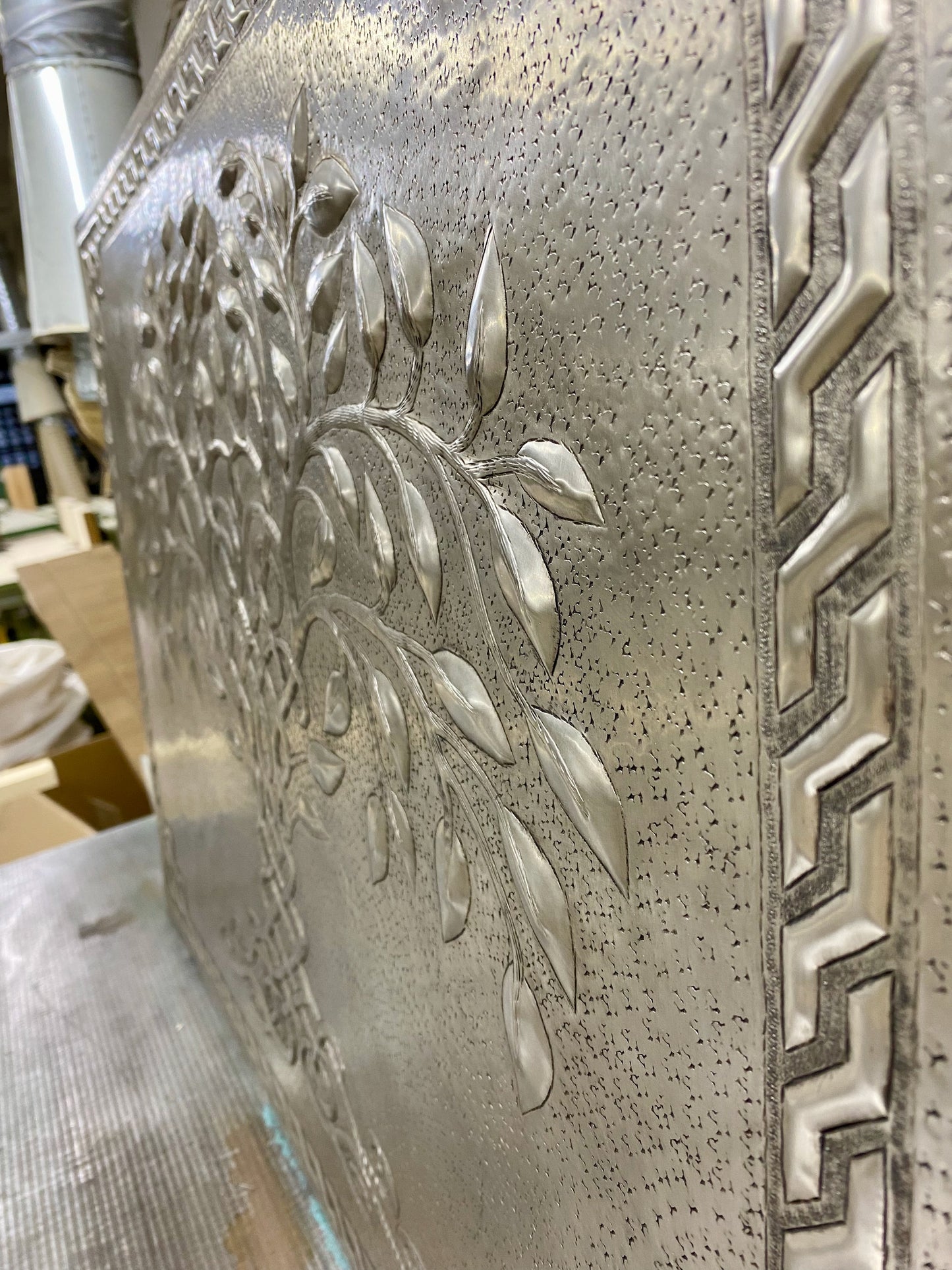 Gray Tree of Life Copper Backsplash