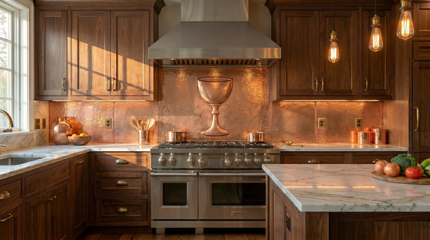 Chalice Copper Backsplash