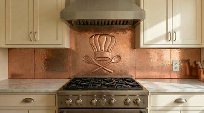 Chef Hat Copper Backsplash