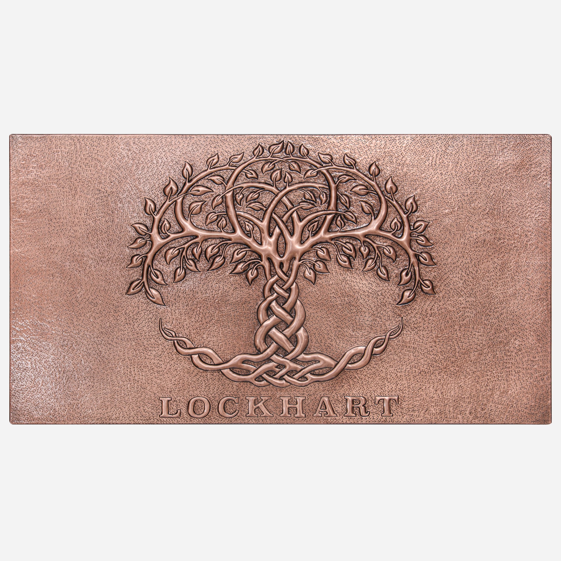 Copper Backsplash Panel (Celtic Tree of Life, Personalized)