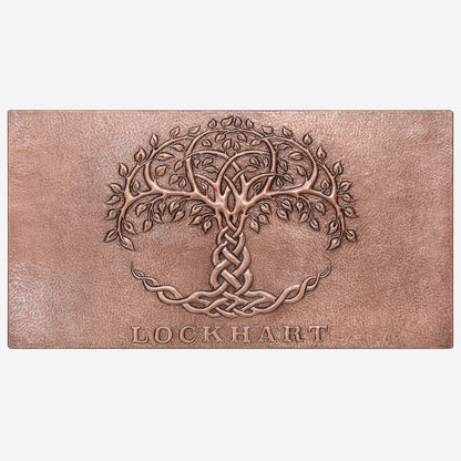 Copper Backsplash Panel (Celtic Tree of Life, Personalized)