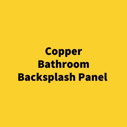 Copper Bathroom Backsplash Panel – Hand-Hammered Embossed Metal Wall Panel – Custom Sink & Vanity Splashback