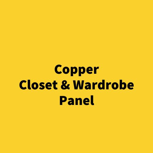 Copper Closet & Wardrobe Panel – Hand-Hammered Embossed Metal Door Insert – Custom Bedroom & Dressing Room Accent