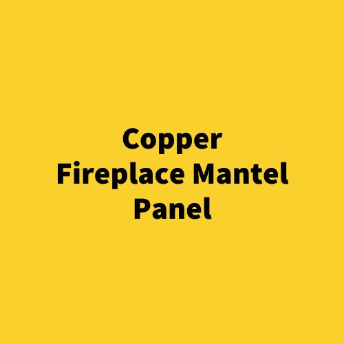 Copper Fireplace Mantel Panel – Hand-Hammered Embossed Metal Accent – Custom Rustic & Modern Hearth Decor