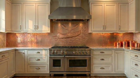 Copper Hood Backsplash