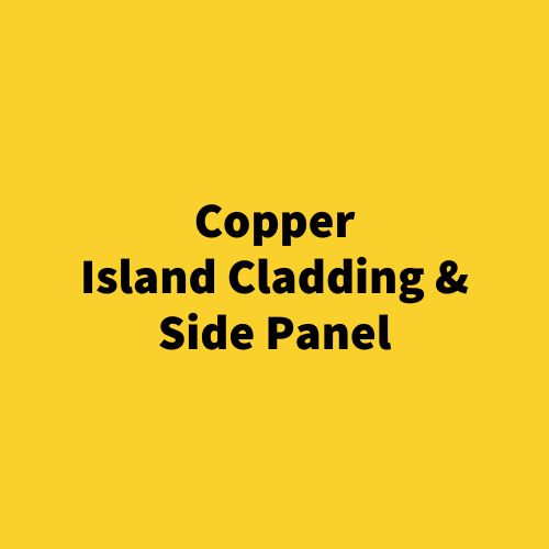 Copper Island Cladding & Side Panel – Hand-Hammered Embossed Metal Wrap – Rustic & Modern Kitchen Island Accent