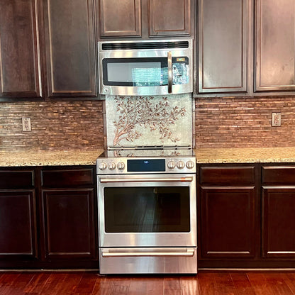 Tree Branches with Leaves Kitchen Backsplash Tile - Natuross