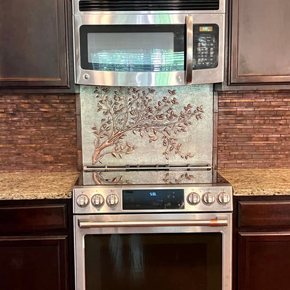 Tree Branches with Leaves Kitchen Backsplash Tile - Natuross