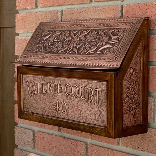 Wall Mounted Copper Mailbox